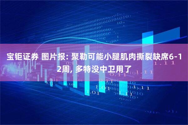 宝钜证券 图片报: 聚勒可能小腿肌肉撕裂缺席6-12周, 多特没中卫用了