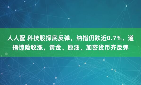 人人配 科技股探底反弹，纳指仍跌近0.7%，道指惊险收涨，黄金、原油、加密货币齐反弹